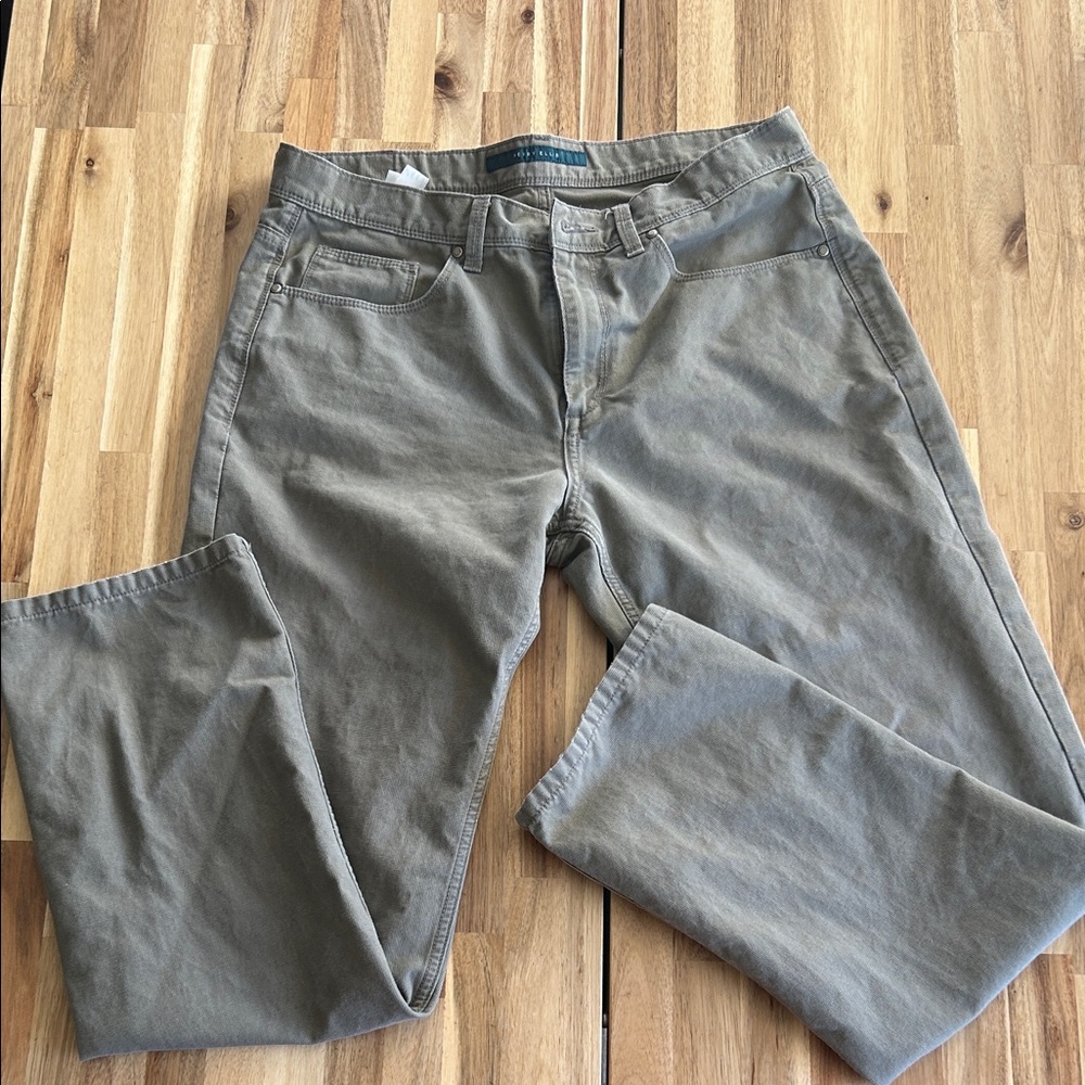 Perry Ellis Green/Grey Casual Pants